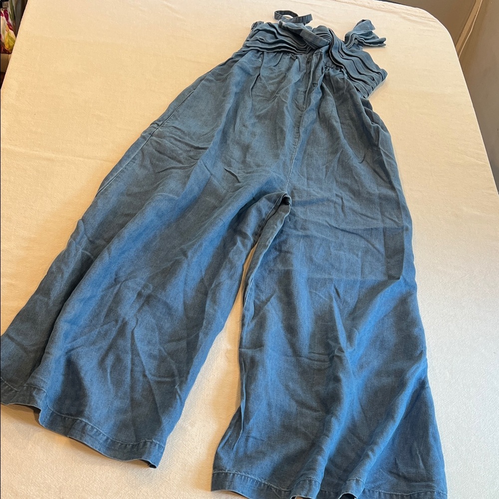 Habitual Blue denim Smocked Waist Jumpsuit